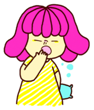 Marshmallow girl's diary sticker #4699201