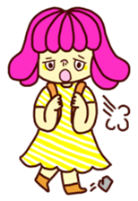 Marshmallow girl's diary sticker #4699202