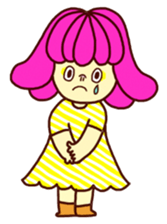 Marshmallow girl's diary sticker #4699209