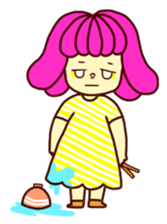 Marshmallow girl's diary sticker #4699211