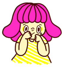 Marshmallow girl's diary sticker #4699212