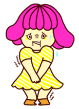 Marshmallow girl's diary sticker #4699218