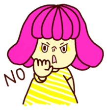 Marshmallow girl's diary sticker #4699222