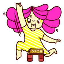 Marshmallow girl's diary sticker #4699223