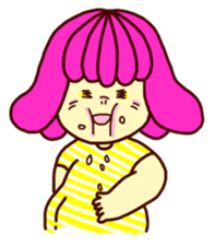 Marshmallow girl's diary sticker #4699226