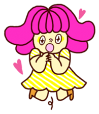 Marshmallow girl's diary sticker #4699228