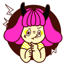 Marshmallow girl's diary sticker #4699229