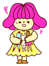 Marshmallow girl's diary sticker #4699230