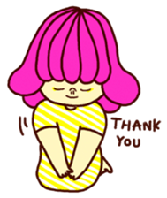 Marshmallow girl's diary sticker #4699231