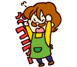 Mustache family sticker #4699715