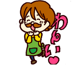 Mustache family sticker #4699716