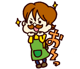 Mustache family sticker #4699717