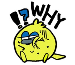 Lazy bird sticker #4699929