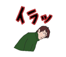 Crazy face sticker #4700081