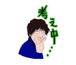 Crazy face sticker #4700083