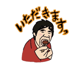 Crazy face sticker #4700098