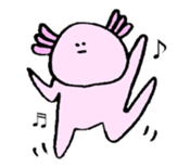 Ambystoma mexicanum sticker #4700625