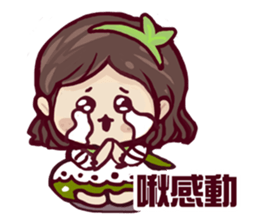 Tree girl sticker #4701156