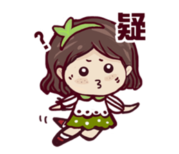 Tree girl sticker #4701170