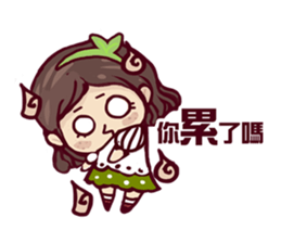 Tree girl sticker #4701172