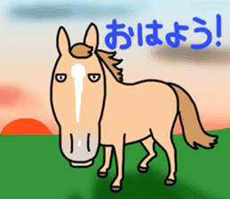 Juri Ogawa's HORSE Stickers 2 sticker #4701640