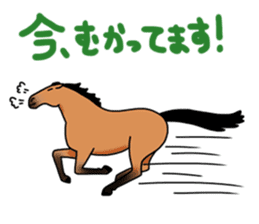 Juri Ogawa's HORSE Stickers 2 sticker #4701642