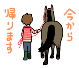 Juri Ogawa's HORSE Stickers 2 sticker #4701644