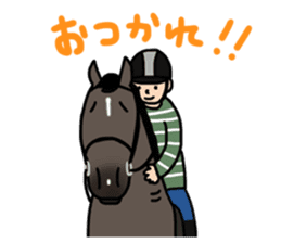 Juri Ogawa's HORSE Stickers 2 sticker #4701671