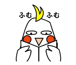 eye with bad cockatiel sticker #4701679