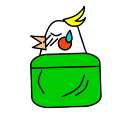 eye with bad cockatiel sticker #4701682