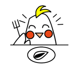 eye with bad cockatiel sticker #4701690