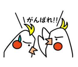 eye with bad cockatiel sticker #4701691