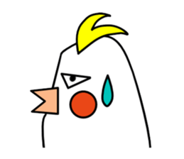 eye with bad cockatiel sticker #4701694