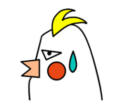 eye with bad cockatiel sticker #4701694