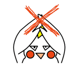 eye with bad cockatiel sticker #4701695