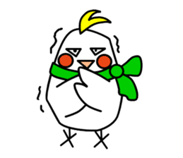 eye with bad cockatiel sticker #4701696