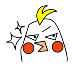 eye with bad cockatiel sticker #4701703