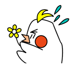 eye with bad cockatiel sticker #4701704