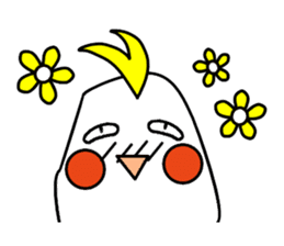 eye with bad cockatiel sticker #4701708