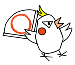 eye with bad cockatiel sticker #4701709