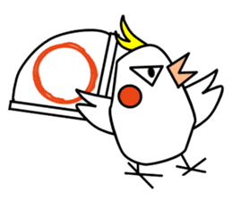 eye with bad cockatiel sticker #4701709