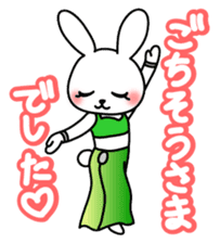 Belly dance Bunny sticker #4702328