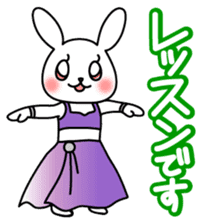Belly dance Bunny sticker #4702331