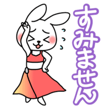 Belly dance Bunny sticker #4702345