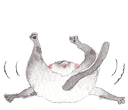 The siamese cat run hot and cold. sticker #4702541