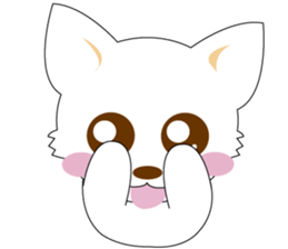 lovely white tiwawa sticker #4703767