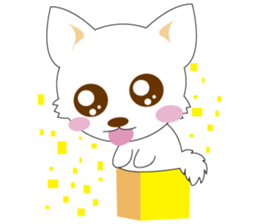 lovely white tiwawa sticker #4703789