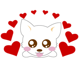 lovely white tiwawa sticker #4703791