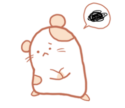 very very very cute hamster sticker #4703916