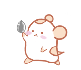 very very very cute hamster sticker #4703938